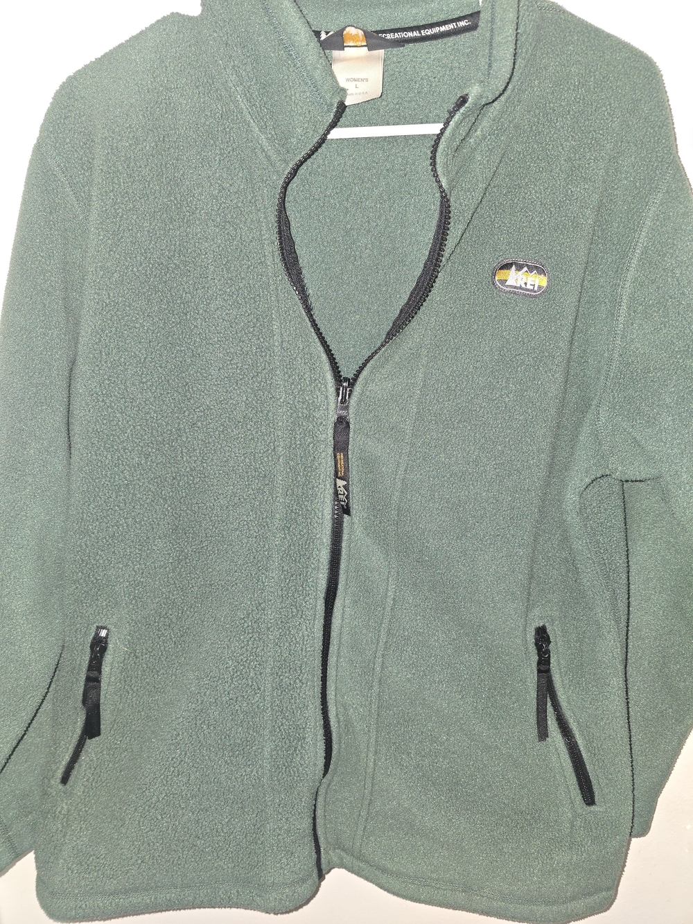 Vintage REI Green Full-Zip Fleece Jacket - Brand